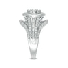 Thumbnail Image 3 of Previously Owned - 1.00 CT. T.W. Diamond Double Frame Vintage-Style Engagement Ring in 10K White Gold