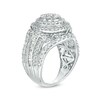 Thumbnail Image 2 of Previously Owned - 2.00 CT. T.W. Composite Diamond Frame Multi-Row Vintage-Style Engagement Ring in 10K White Gold