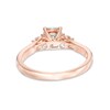 Thumbnail Image 4 of Previously Owned - 0.50 CT. T.W. Diamond Past Present Future® Engagement Ring in 10K Rose Gold