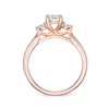 Thumbnail Image 6 of Previously Owned - 0.50 CT. T.W. Diamond Past Present Future® Engagement Ring in 10K Rose Gold