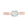 Thumbnail Image 7 of Previously Owned - 0.50 CT. T.W. Diamond Past Present Future® Engagement Ring in 10K Rose Gold