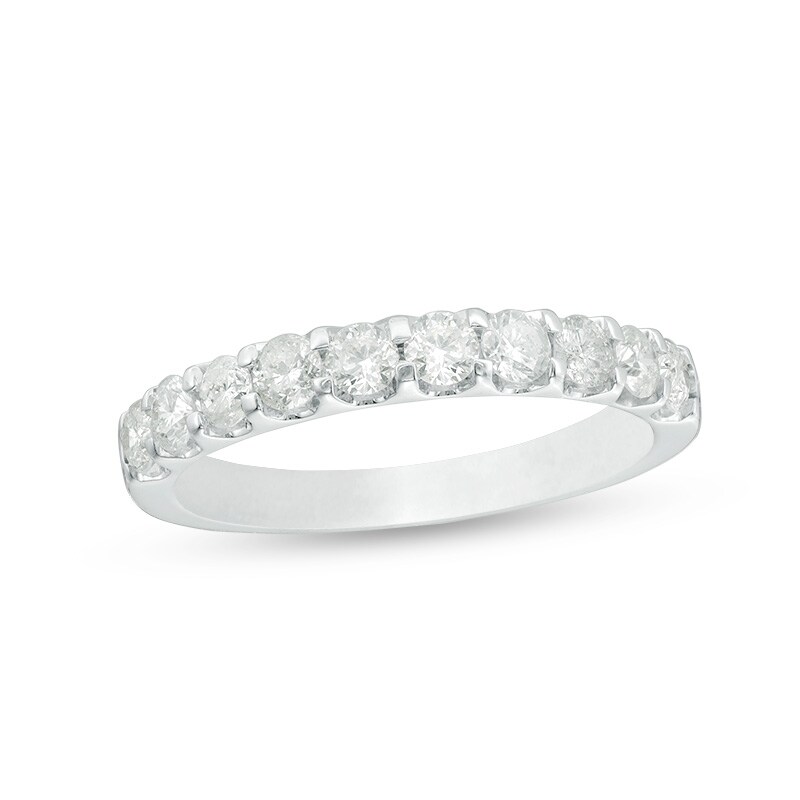 Previously Owned - 0.80 CT. T.W. Diamond Anniversary Band in 10K White Gold