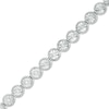 Thumbnail Image 1 of Previously Owned - 0.25 CT. T.W. Diamond Vintage-Style Tennis Bracelet in Sterling Silver