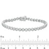 Thumbnail Image 3 of Previously Owned - 0.25 CT. T.W. Diamond Vintage-Style Tennis Bracelet in Sterling Silver