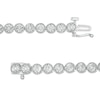 Thumbnail Image 4 of Previously Owned - 0.25 CT. T.W. Diamond Vintage-Style Tennis Bracelet in Sterling Silver