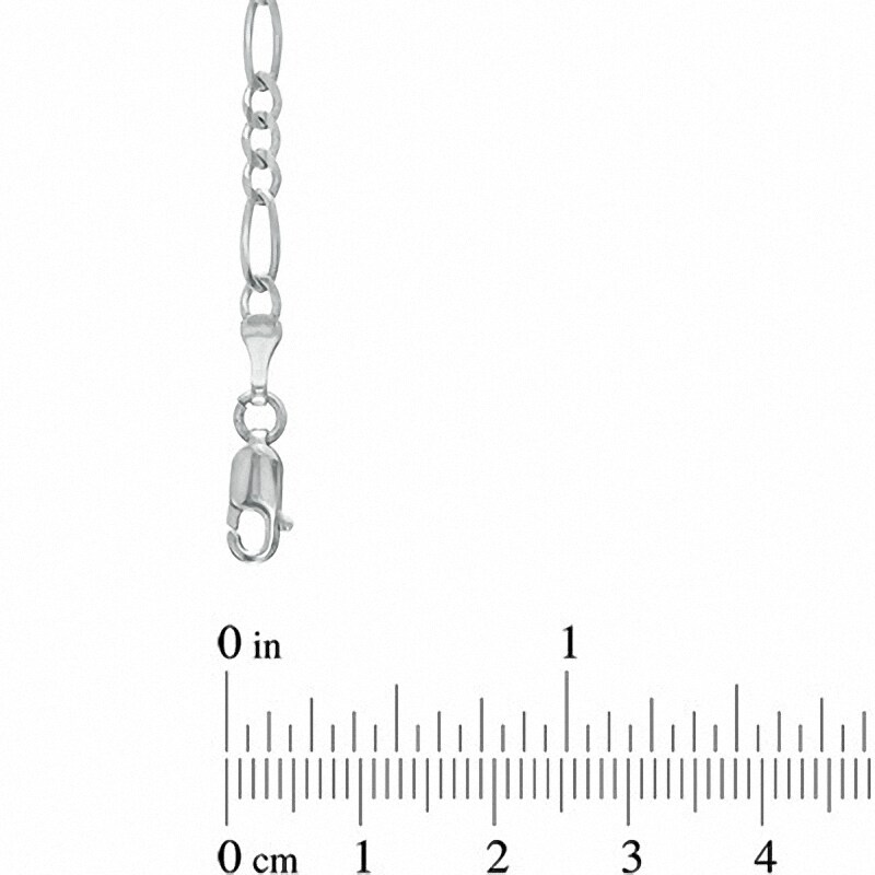 Main Image 2 of Previously Owned - Men's 6.5mm Figaro Chain Necklace in Sterling Silver - 22"