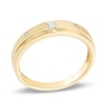 Thumbnail Image 1 of Previously Owned - Ladies' Diamond Accent Three Stone Band in 10K Gold