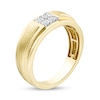 Thumbnail Image 2 of Previously Owned - Men's 0.04 CT. T.W. Quad Diamond Anniversary Band in 10K Gold