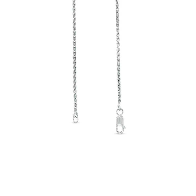 Main Image 2 of Previously Owned - 1.00 CT. T.W. Composite Diamond Teardrop Infinity Necklace in 10K White Gold - 17"