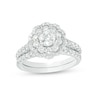 Previously Owned - Peoples 100-Year Anniversary Limited Edition 1.50 CT. T.W. Diamond Bridal Set in 14K White Gold