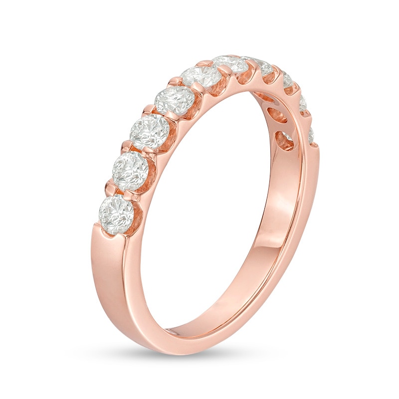 Previously Owned - 0.80 CT. T.W. Diamond Anniversary Band in 10K Rose Gold