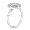 Thumbnail Image 2 of Previously Owned - 0.33 CT. T.W. Composite Diamond Double Oval Frame Ring in 10K White Gold