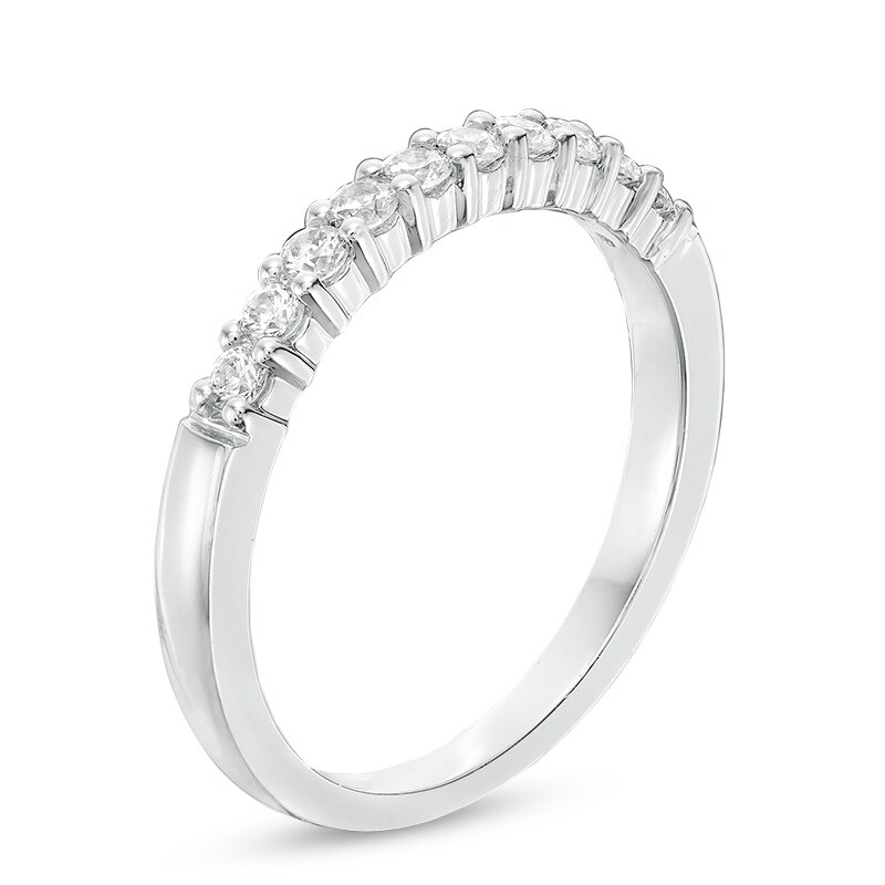 Main Image 2 of Previously Owned - 0.33 CT. T.W. Diamond Band in 14K White Gold (I/I2)