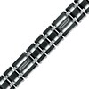 Previously Owned - Men's 0.28 CT. T.W. Diamond Triple Row Link Bracelet in Stainless Steel and Black IP - 8.75"