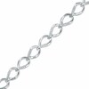 Thumbnail Image 1 of Previously Owned - 0.25 CT. T.W. Diamond Flame Link Bracelet in 10K White Gold