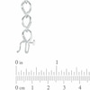 Thumbnail Image 2 of Previously Owned - 0.25 CT. T.W. Diamond Flame Link Bracelet in 10K White Gold
