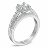 Thumbnail Image 1 of Previously Owned - 1.00 CT. T.W. Princess-Cut Diamond Frame Bridal Set in 14K White Gold