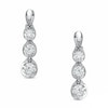 Thumbnail Image 0 of Previously Owned - 0.50 CT. T.W. Canadian Diamond Three Stone Drop Earrings in 14K White Gold