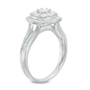 Thumbnail Image 1 of Previously Owned - 0.45 CT. T.W. Composite Diamond Cushion Frame Engagement Ring in 10K White Gold