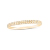 Thumbnail Image 1 of Previously Owned - 0.10 CT. T.W. Diamond Double Row Band in 10K Gold