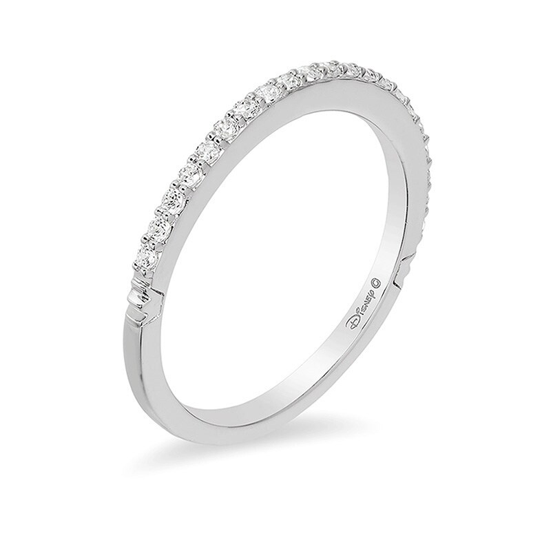 Previously Owned - Enchanted Disney Princess 0.18 CT. T.W. Diamond Band 14K White Gold