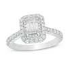 Thumbnail Image 0 of Previously Owned - Vera Wang Love Collection 1.29 CT. T.W. Emerald-Cut Diamond Engagement Ring in 14K White Gold