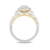 Thumbnail Image 3 of Previously Owned - Enchanted Disney Belle 1.23 CT. T.W. Oval Diamond Double Frame Engagement Ring in 14K Two-Tone Gold