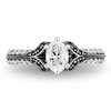 Thumbnail Image 4 of Previously Owned - Enchanted Disney Villains Evil Queen 0.95 CT. T.W. Oval Diamond Ring in 14K White Gold with Rhodium