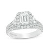 Thumbnail Image 1 of Previously Owned - Vera Wang Love Collection 2.23 CT. T.W. Emerald-Cut Diamond Engagement Ring in 14K White Gold