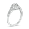 Thumbnail Image 2 of Previously Owned - 0.23 CT. T.W. Composite Diamond Frame Vintage-Style Engagement Ring in 10K White Gold