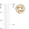 Previously Owned - Glitter Enamel Love Knot Stud Earrings in 14K Gold