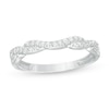 Thumbnail Image 0 of Previously Owned - 0.20 CT. T.W. Diamond Twist Contour Anniversary Band in 14K White Gold