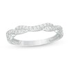 Thumbnail Image 0 of Previously Owned - 0.20 CT. T.W. Diamond Twist Contour Anniversary Band in 14K White Gold