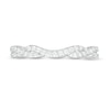 Thumbnail Image 3 of Previously Owned - 0.20 CT. T.W. Diamond Twist Contour Anniversary Band in 14K White Gold