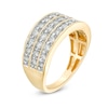 Thumbnail Image 2 of Previously Owned - 1.00 CT. T.W. Diamond Multi-Row Band in 10K Gold