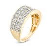 Thumbnail Image 3 of Previously Owned - 1.00 CT. T.W. Diamond Multi-Row Band in 10K Gold