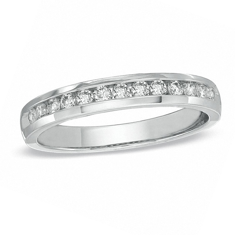 Previously Owned - 0.25 CT. T.W. Diamond Band in 14K White Gold (I/SI2)