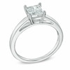 Thumbnail Image 1 of Previously Owned - 1.00 CT. Princess-Cut Diamond Solitaire Crown Royal Engagement Ring in 14K White Gold (I-J/I2)