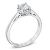 Thumbnail Image 1 of Previously Owned - 0.70 CT. T.W. Diamond Frame Engagement Ring in 14K White Gold (I/I1)