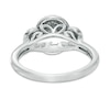 Thumbnail Image 2 of Previously Owned - 0.45 CT. T.W. Diamond Past Present Future® Oval Double Frame Engagement Ring in 10K White Gold