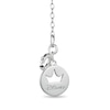 Thumbnail Image 2 of Previously Owned - Enchanted Disney Belle Diamond Rose in Glass Dome Pendant in Sterling Silver and 10K Rose Gold - 24"