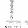 Thumbnail Image 3 of Previously Owned - 0.16 CT. T.W. Diamond Figure 8 and "X" Bracelet in Sterling Silver