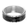 Thumbnail Image 0 of Previously Owned - Triton Men's 8.0mm Comfort Fit Hammered Two-Tone Tungsten Wedding Band