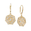 Thumbnail Image 1 of Previously Owned - Unstoppable Love™  0.33 CT. T.W. Diamond Filigree Flower Drop Earrings in 10K Gold