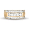 Thumbnail Image 3 of Previously Owned - Men's 1.00 CT. T.W. Diamond Triple Row Ring in 10K Gold