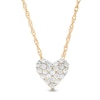 Thumbnail Image 1 of Previously Owned - 0.10 CT. T.W. Diamond Heart Pendant in 10K Gold