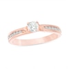 Thumbnail Image 1 of Previously Owned - 0.50 CT. T.W. Diamond Bypass Engagement Ring in 14K Rose Gold