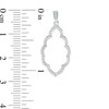 Thumbnail Image 2 of Previously Owned - 0.25 CT. T.W. Diamond Scallop Marquise Drop Earrings in 10K White Gold