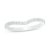 Thumbnail Image 0 of Previously Owned - Adrianna Papell 0.13 CT. T.W. Diamond Contour Wedding Band in 14K White Gold (F/I1)