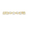 Thumbnail Image 3 of Previously Owned - 0.30 CT. T.W. Diamond Wavy Wedding Band in 10K Gold